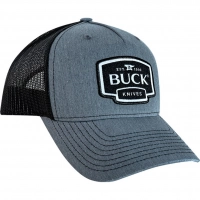 Бейсболка Buck Gray Logo Patch Cap, серо-черная купить в Волжском