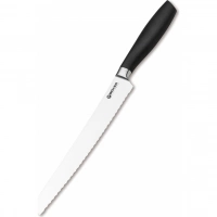 Кухонный хлебный нож Bker Core Professional Bread Knife, 220 мм, сталь X50CrMoV15, рукоять пластик купить в Волжском