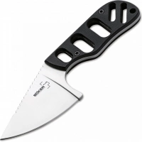 Нож с фиксированным клинком шейный Chad Los Banos Design SFB Neck, Boker Plus 02BO321, сталь 440C Satin, рукоять стеклотекстолит G10 купить в Волжском