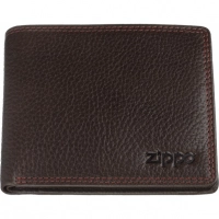 Портмоне ZIPPO, коричневое, натуральная кожа, 10,82,58,6 см купить в Волжском