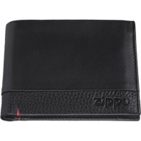Портмоне ZIPPO с защитой от сканирования RFID, чёрное, натуральная кожа, 11,529,5 см купить в Волжском