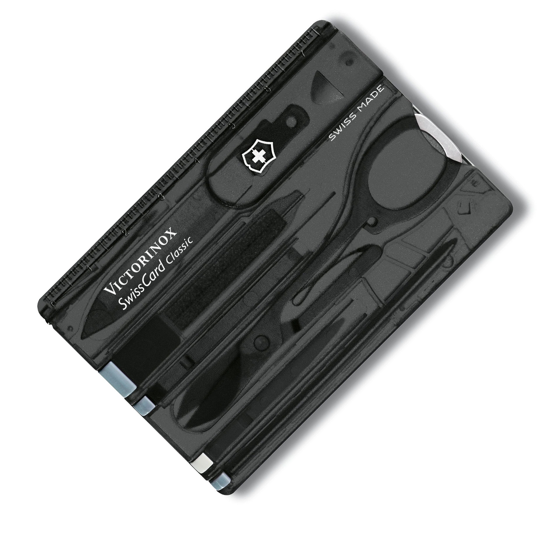 Швейцарская карта Victorinox SwissCard Onyx, сталь X45CrMoV15, рукоять ABS-Пластик, черный